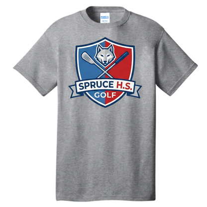 Dallas Spruce Golf - Tee Time Wolves Tee