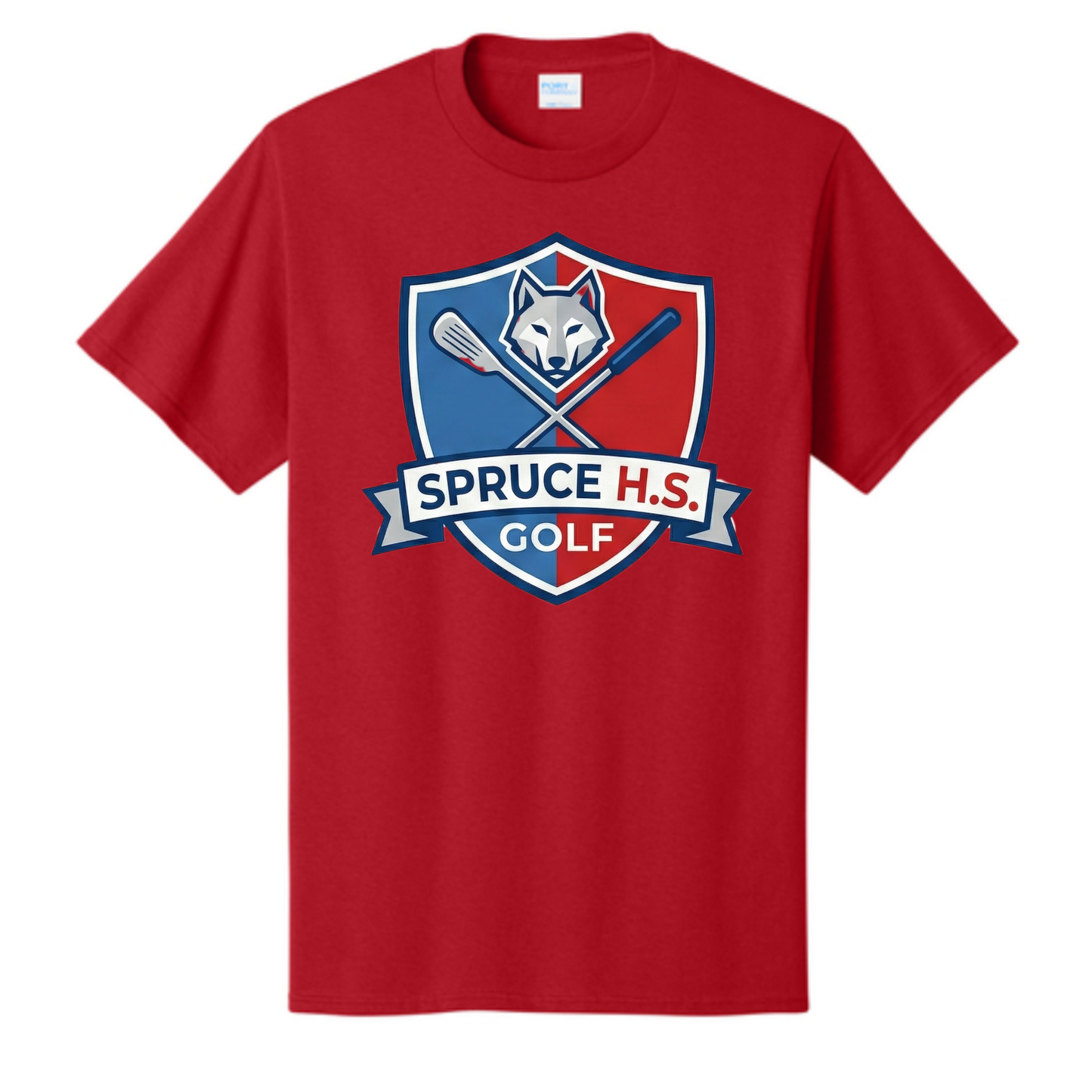 Dallas Spruce Golf - Tee Time Wolves Tee