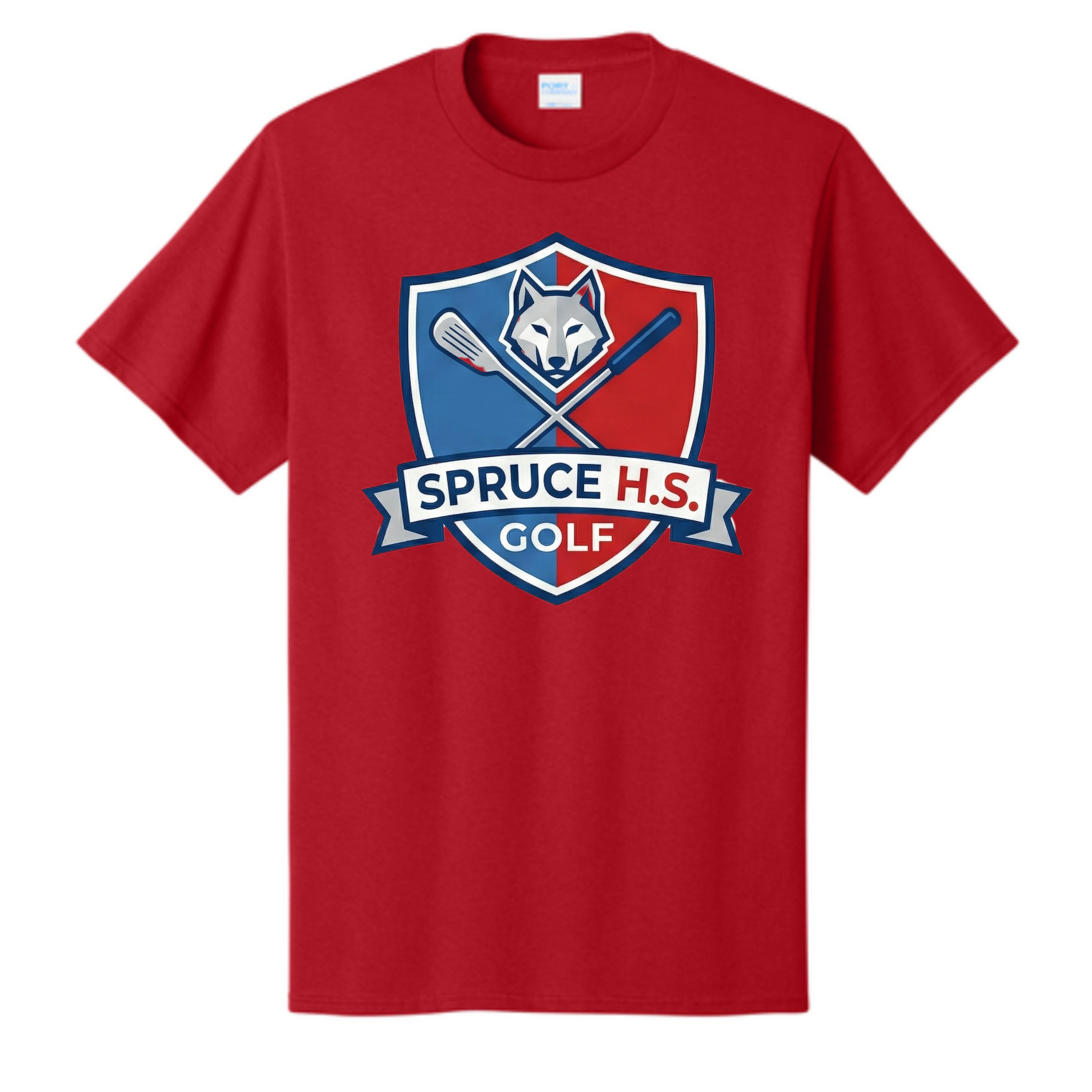 Dallas Spruce Golf - Tee Time Wolves Tee
