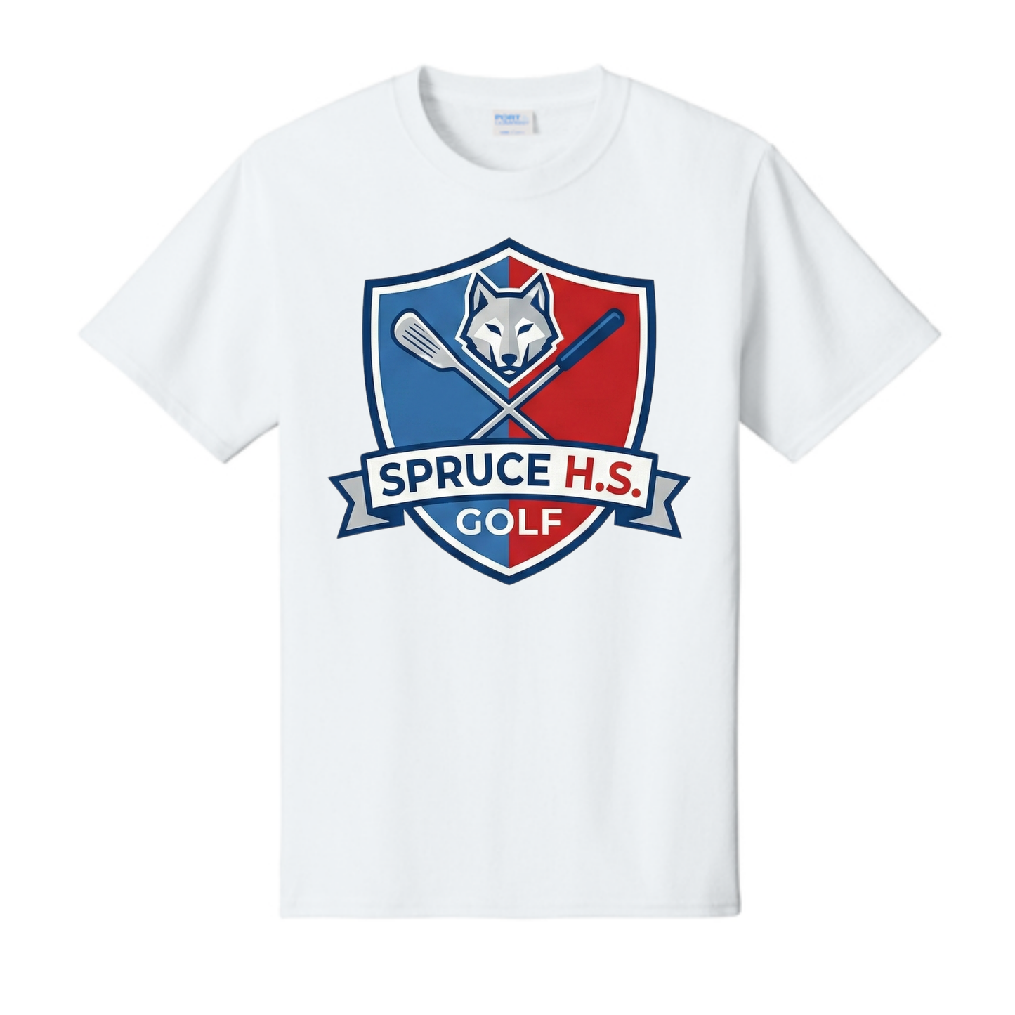 Dallas Spruce Golf - Tee Time Wolves Tee