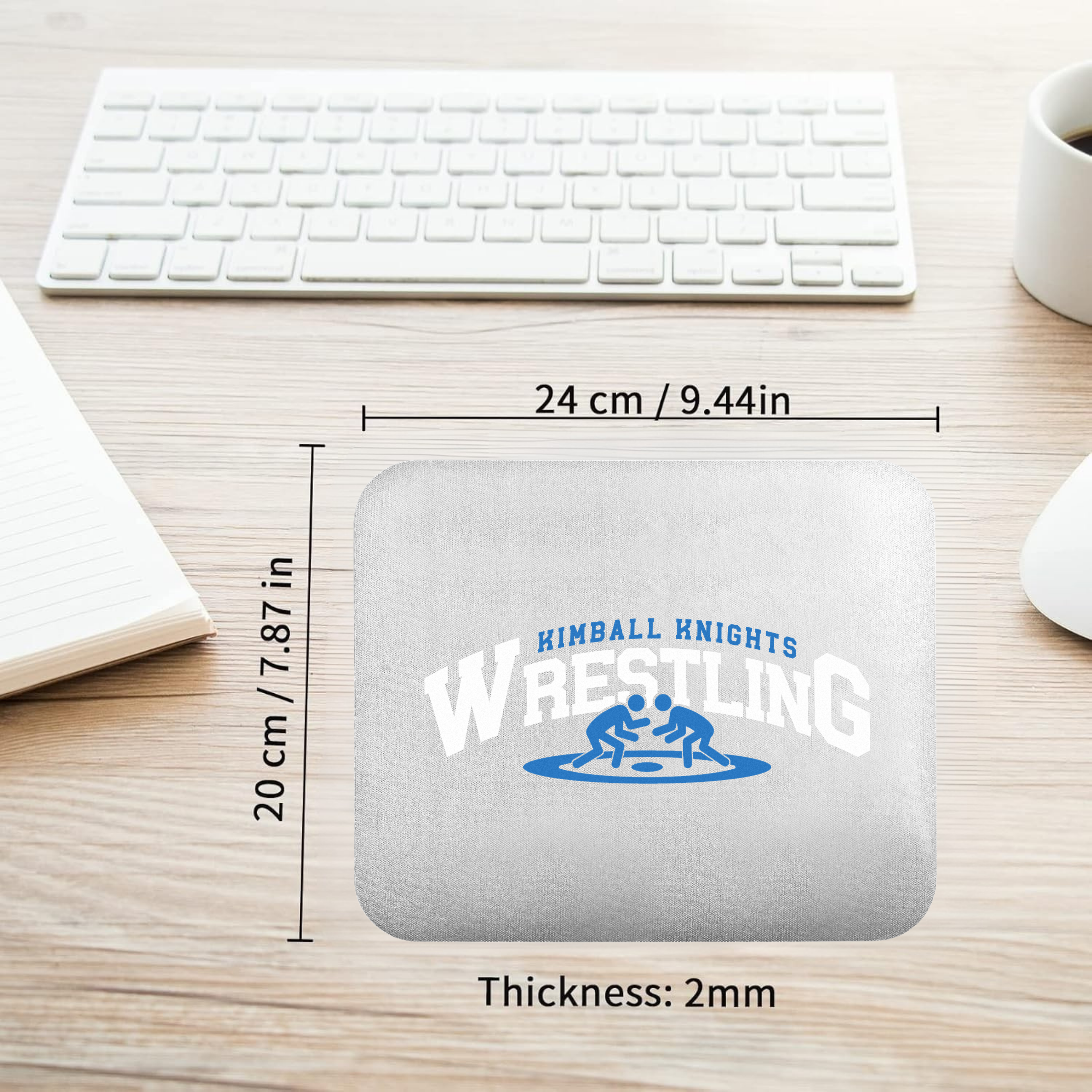 Dallas Kimball Wrestling - Knights Circle Mouse Pad